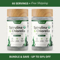 Snap Supplements - Spirulina + Chlorella - 30 Servings - Natural Supplement Capsules Healthcare Edible