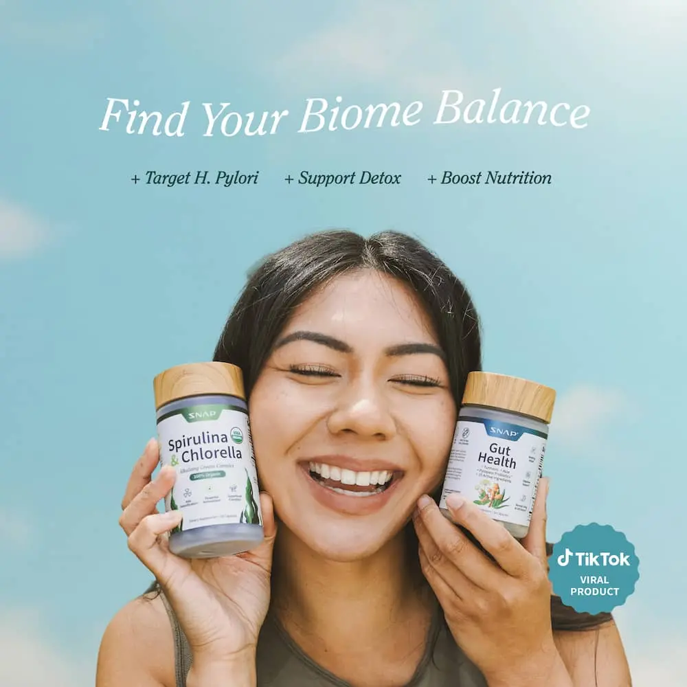 2× Gut Glow Bundle – Gut Health + Spirulina & Chlorella Digestive Support Duo