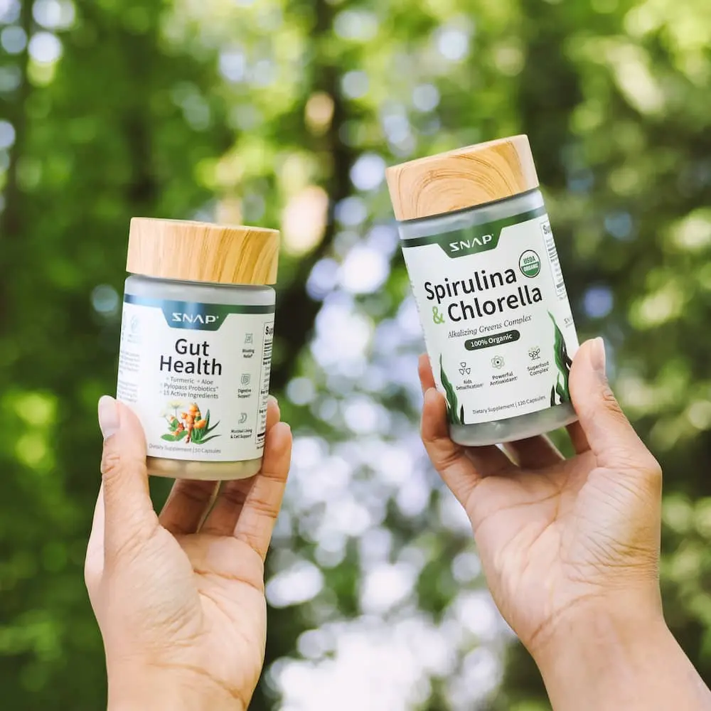 2× Gut Glow Bundle – Gut Health + Spirulina & Chlorella Digestive Support Duo