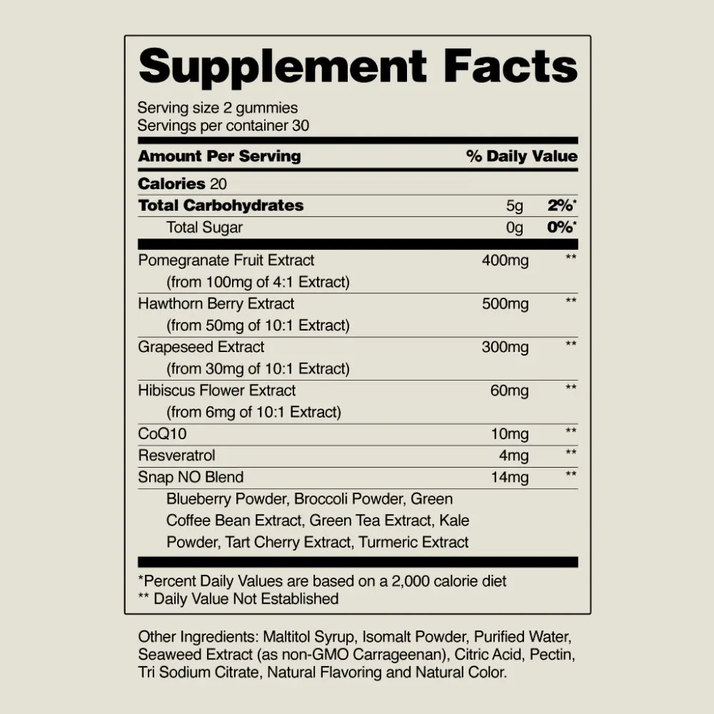 Snap Supplements Heart Health Capsules and Gummies Bundle - Natural Support for Blood Circulation and Cardiovascular Wellness
