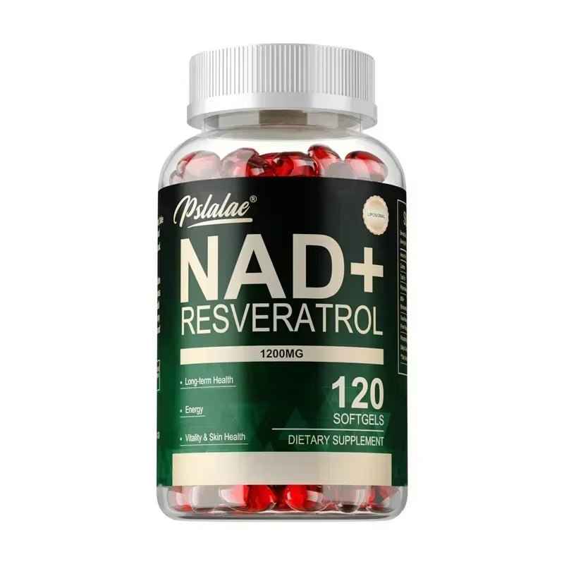 NAD+ Resveratrol for Enhanced Cellular Health, Healthy Aging, and Support for Skin, Hair, Nails, and Joint Vitality