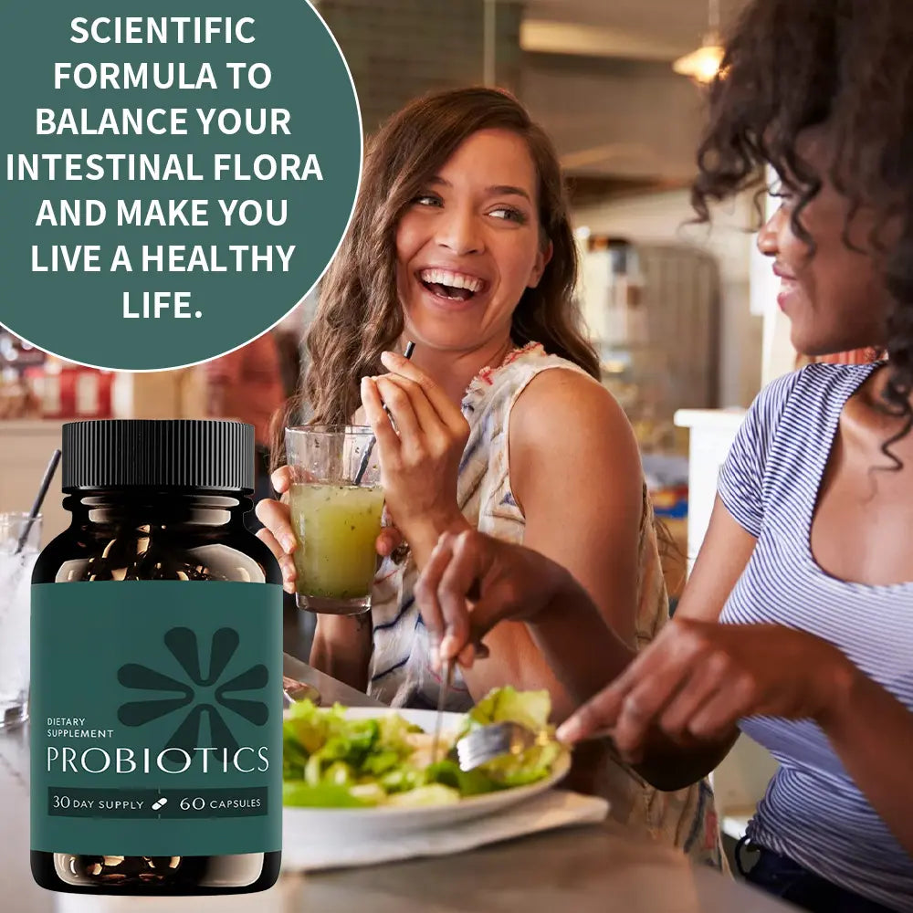 Probiotic Dietary Supplement for Enhanced Gut and Digestive Health, 60 Capsules